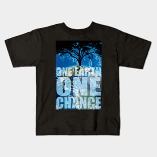 One Earth Save Earth Bring Change Kids T-Shirt